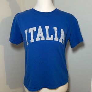 Brandy Melville Blue Italia T-shirt